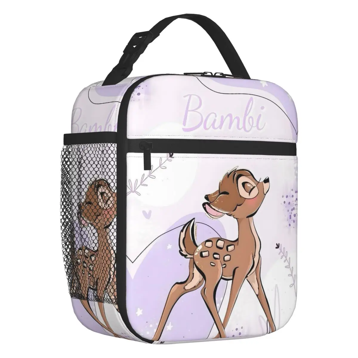 

Custom Cute Deer Bambi Lunch Bag Cooler Thermal Kawaii Cartoon Anime Insulated Lunch Boxes for Student School