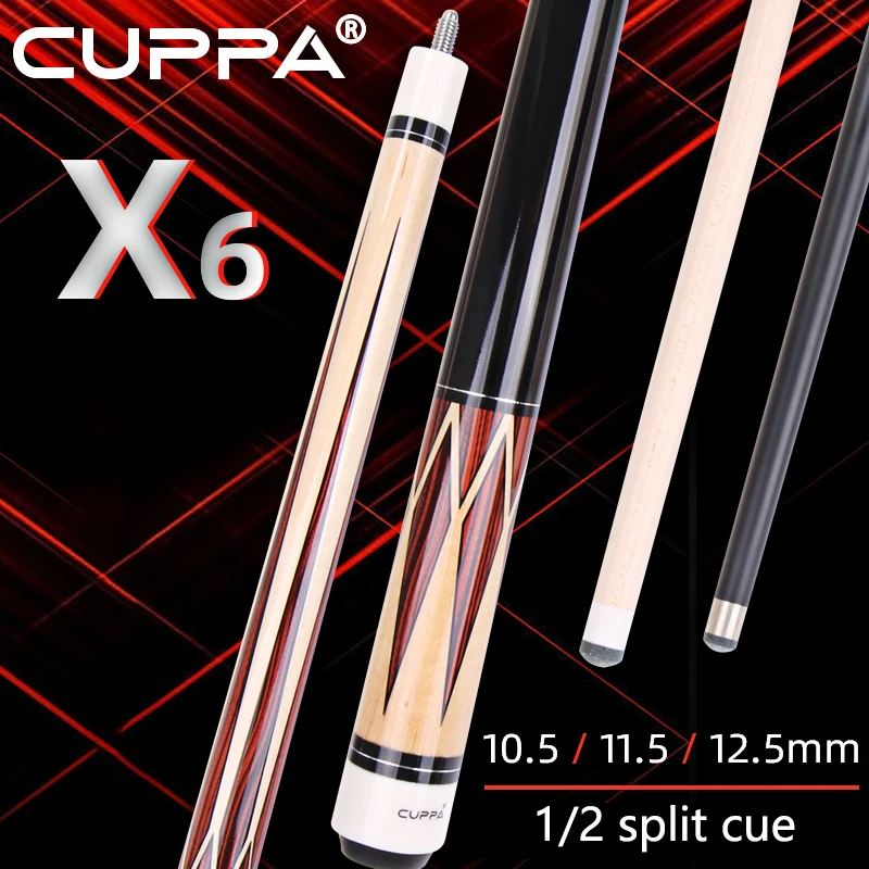 

Nine-ball Ball Arm Professional Billiard Cues 147cm Pool Cue Stick Crazy Cue Maple Shaft 1/2 Split Cue Tip Size 10.5/11.5/12.5mm