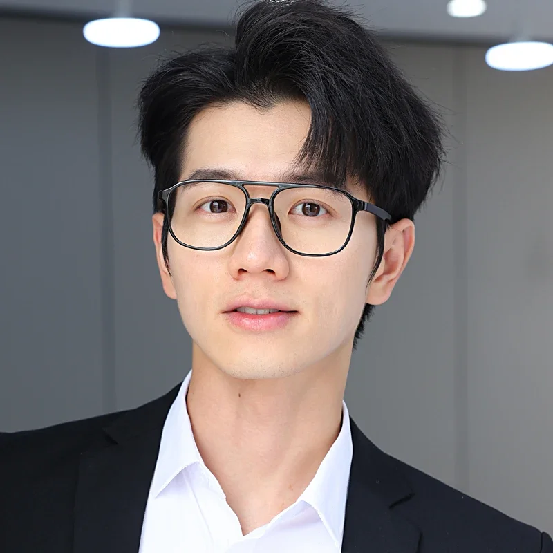 Photochromic Progressive Multifocal Reading Glasses Men Photochromic Lens TR90 Black Rectangle Seamless Transition Sunglasses