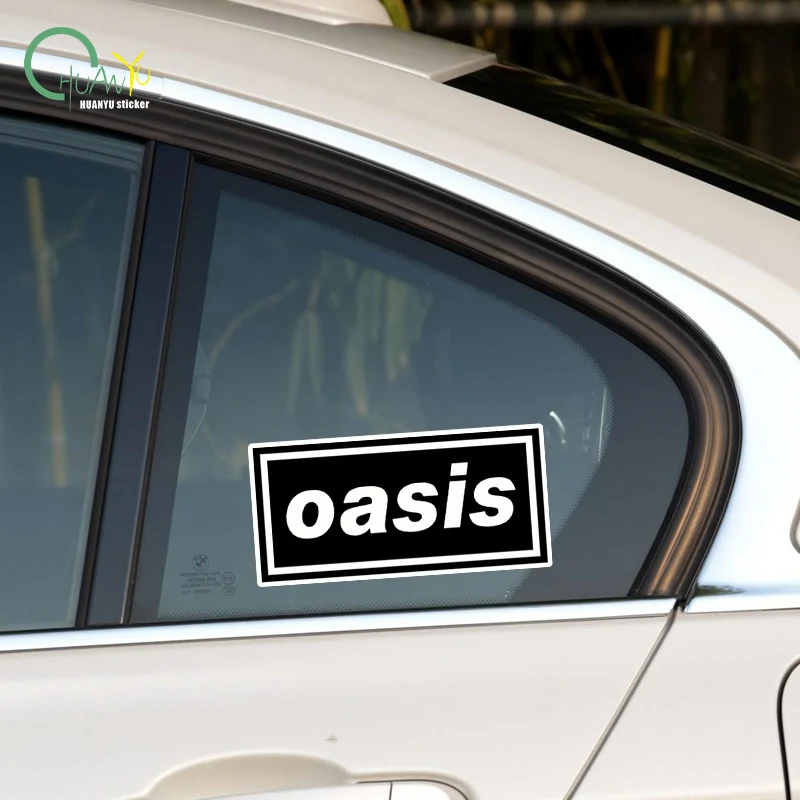 Oasis story rock band creative personality cute flag car sticker motorcycle sticker waterproof decoration view 5