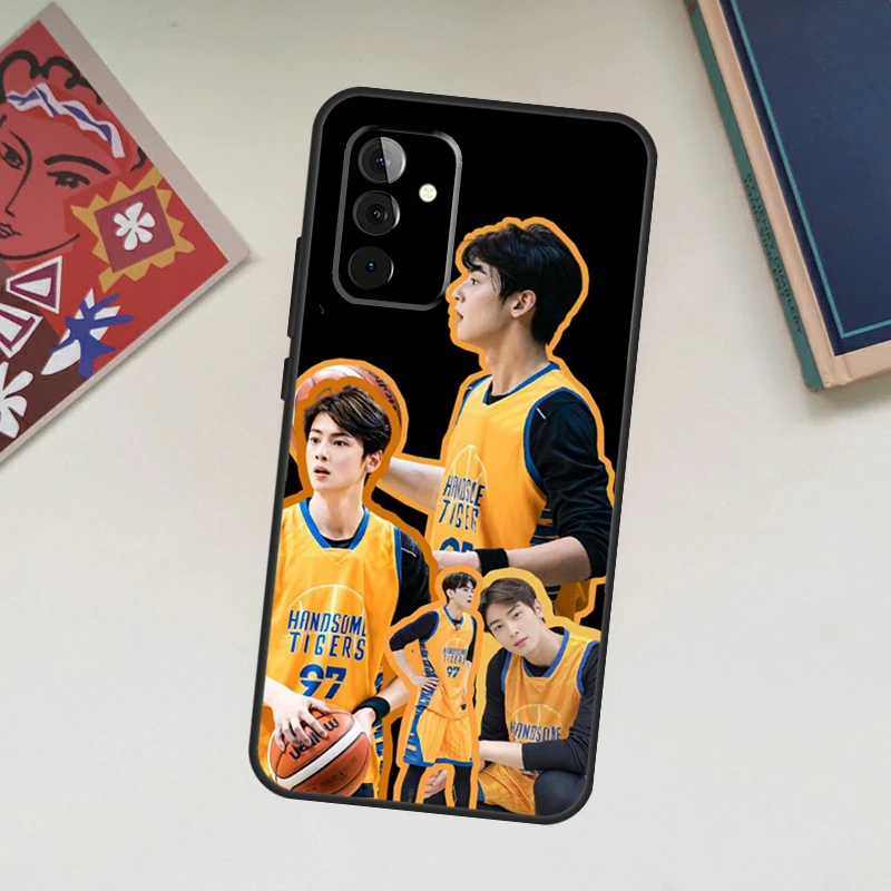 Cha un Woo attore coreano singer Case per Samsung Galaxy A34 A54 A14 A24 A53 A33 A13 A52 A32 A22 A12 A71 A51 A15 A25 Coque