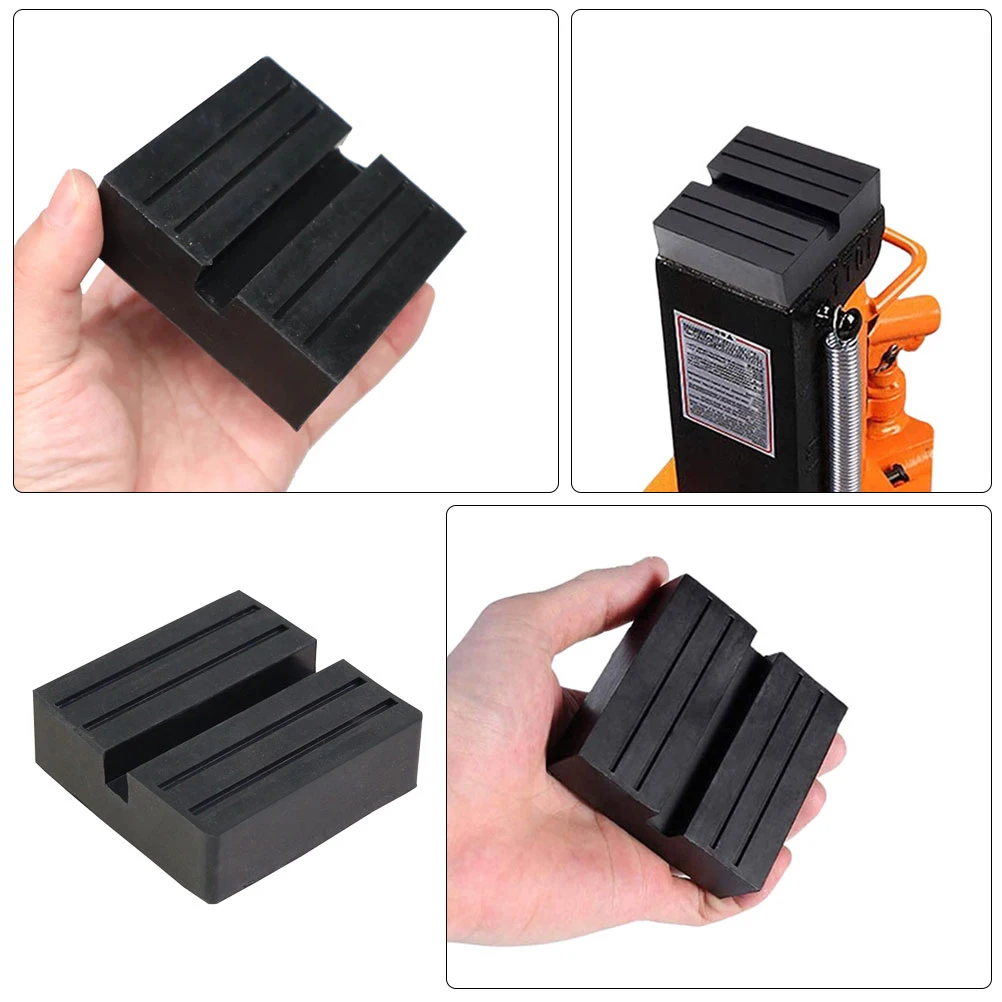 4 قطعة وسادة رافعة مطاطية شديدة التحمل محول مقبس أرضي لمنصات رفع السيارة المتوافقة مع المقطورة Rvs Suvs