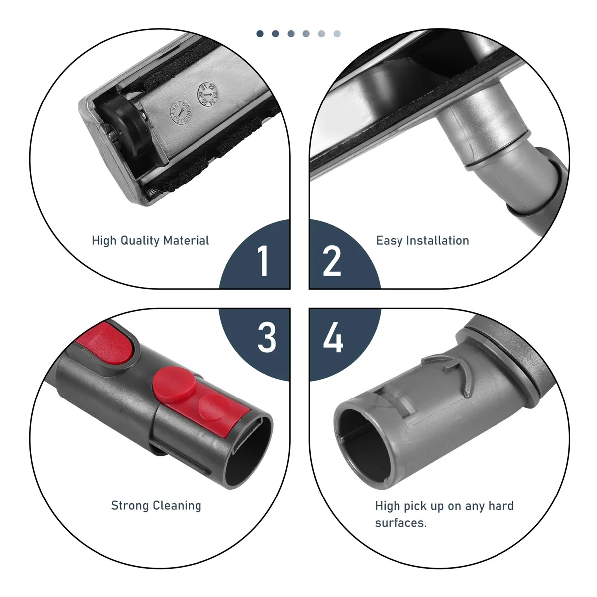 A01M 1 шт. насадка для щетки для пылесоса Dyson V6/7/8/10/DC 62, щетка для пола, инструменты для чистки пылесоса, аксессуары