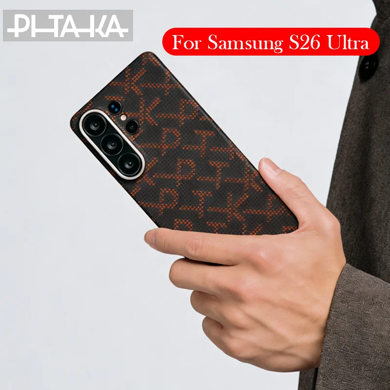 

PITAKA Case For Samsung S26 Ultra Kevlar Wireless Charging Back Cover Shell