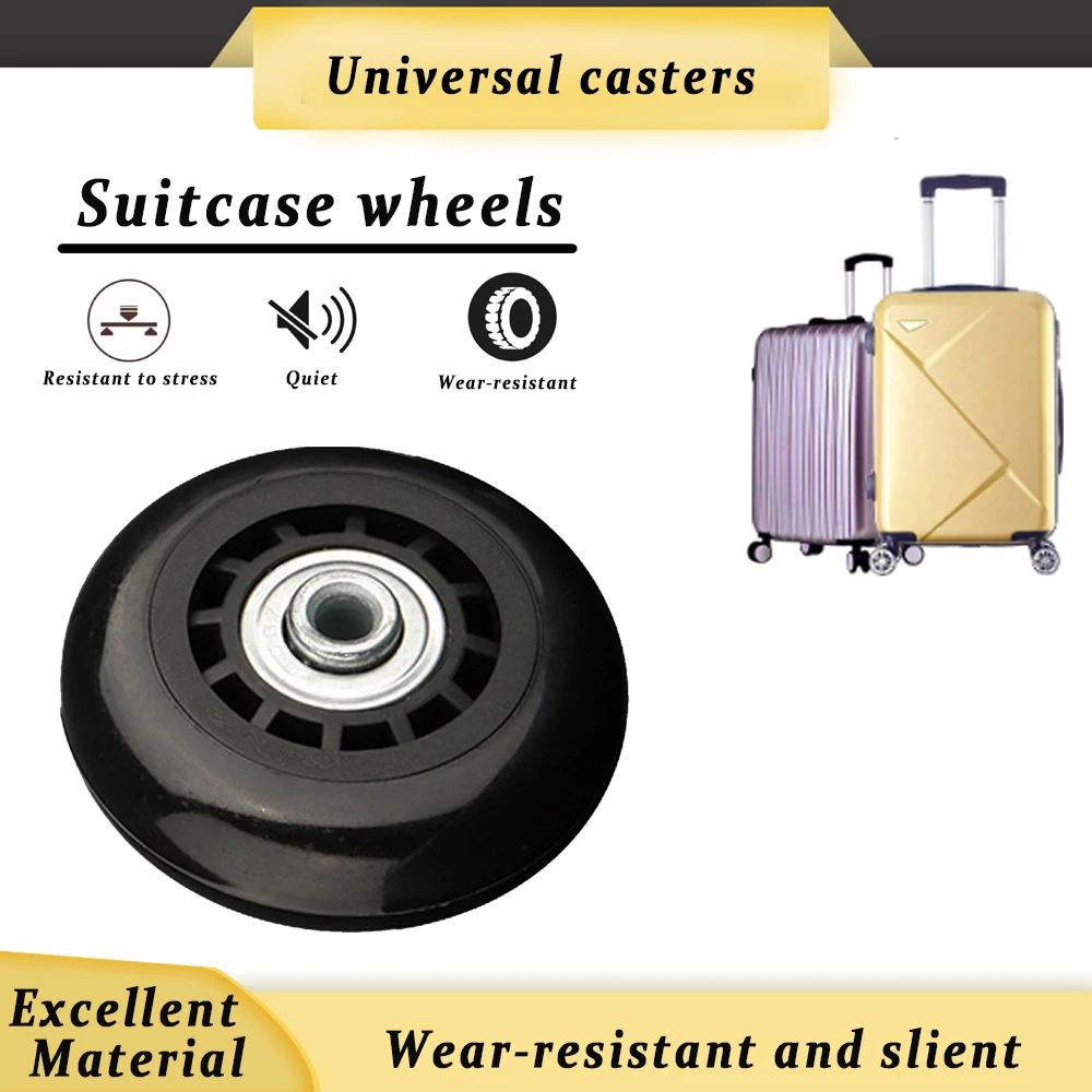 Suitcase Caster Accessories Trolley Case Universal Wheel Skin Aircraft Wheel Rim Replacement Original Wear-Resistant Mute Caster