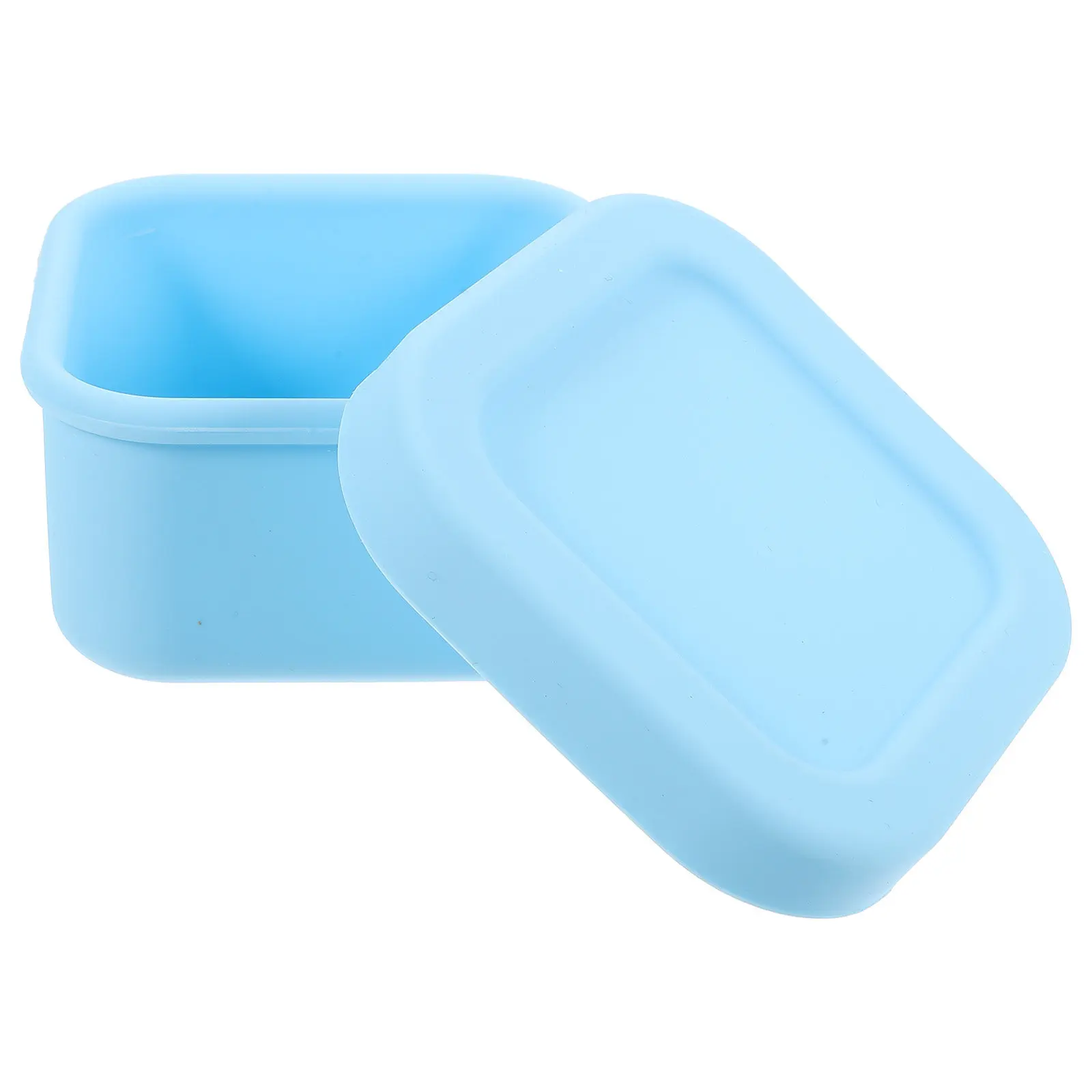Silicone Food Box Bento Box Lunch Container Leakproof Airtight Portable Reusable Lightweight Storage Fresh Keeping Household