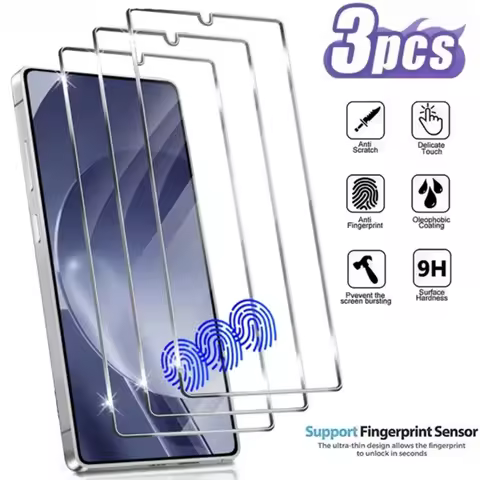 3Pcs Ultra HD Tempered Glass Film for Samsung Galaxy S25 S24 Ultra S21 S22 Plus S25 Edge S24 S23 FE Drop-Proof Screen Protector