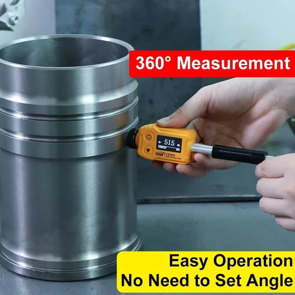 Universal Precise Leeb Hardness Tester Sclerometer Testing Machine Test Aluminum Alloy Steel Metal Material LS252C