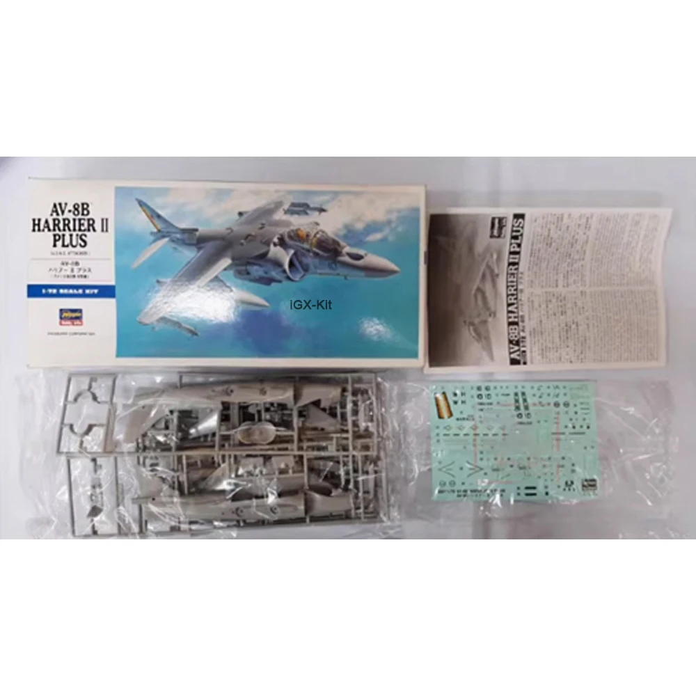 Hasegawa 00454, échelle 1/72, US AV8B AV-8B Harrier II Plus, avion de chasse d'attaque, kit de construction de maquettes en plastique pour modélisme