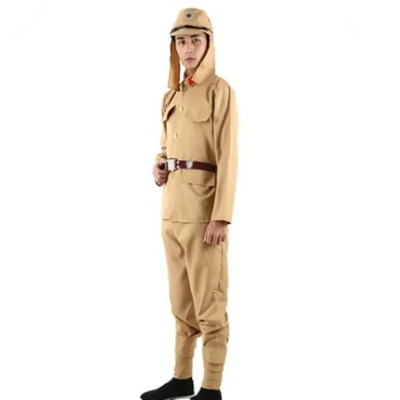 Vintage Japanese Army Soldier Cotumes For Men And Children Traditional Japan Military Uniform Cosplay Funny Halloween Costume