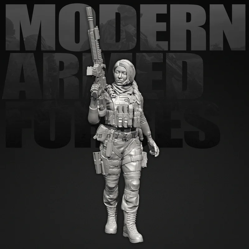 

25mm 38mm 50mm Modern Soldier Resin Model Figure Gk Micro Miniature 3d Printed White Model Toy Unassembled And Unpainted Kit