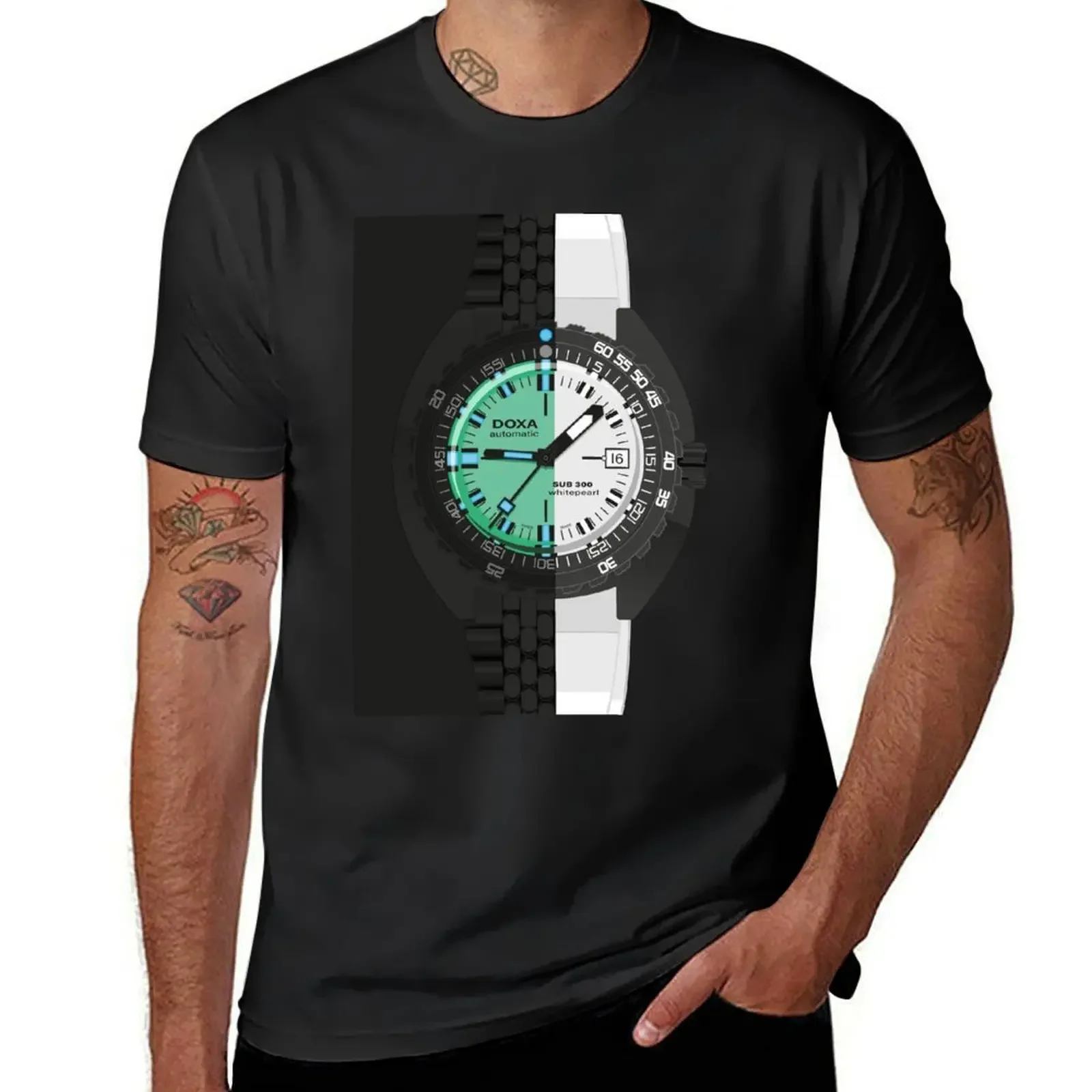 Doxa Watch White Pearl T-Shirt funny gifts summer 2025 men t shirts