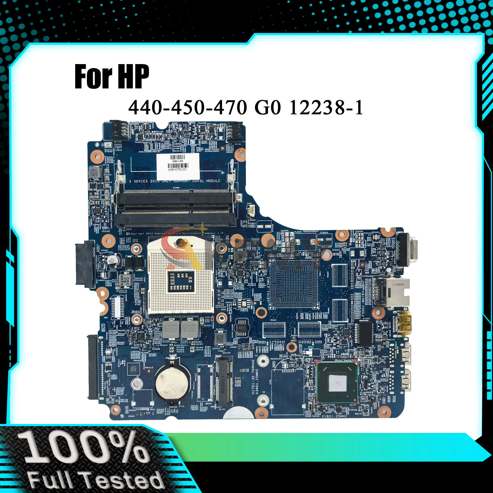 12238-1 Laptop Motherboard 721525-501 721525-001 For HP ProBook 440 450 470 G0 With HM76 DDR3L 100% Fully Tested