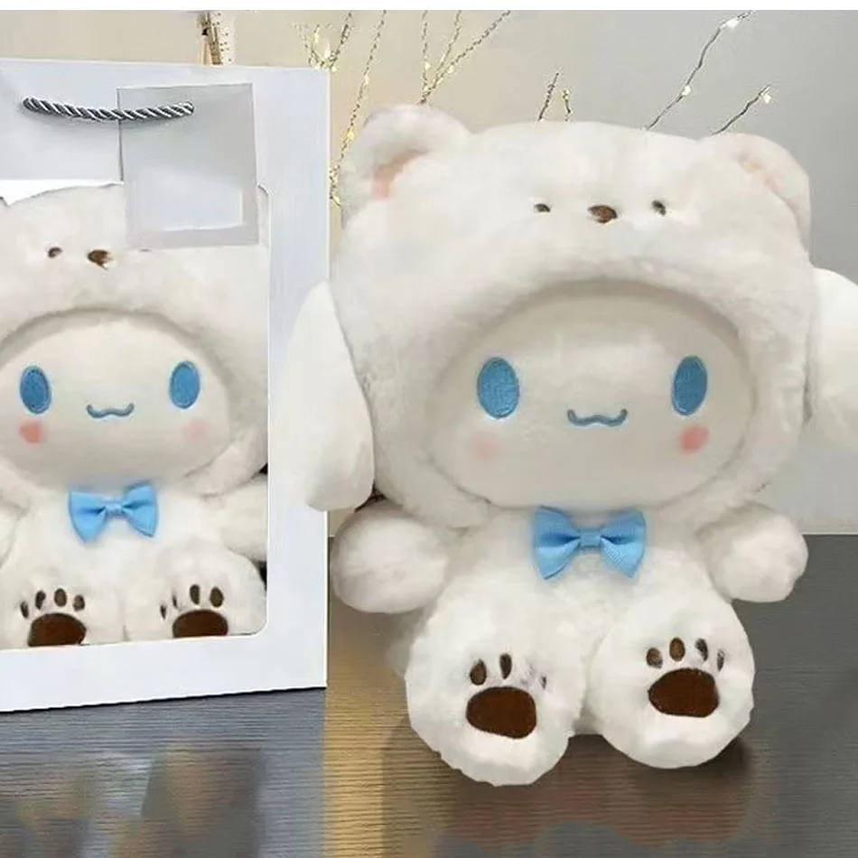 

New Sanrio Kawaii Hello Kitty Plush Toys Pillow Doll Stuffed Cinnamoroll Children Plushies Home Decoration Plush Christmas Dolls