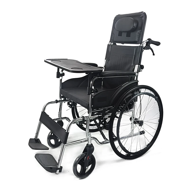 Carbon steel frame removable leg rest for orthopedic wheelchair