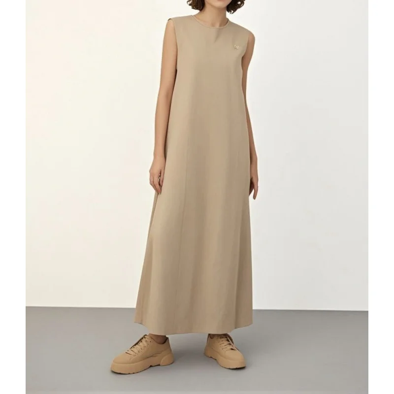 Roupas muçulmanas femininasAbayaSimple saia interna em camadas com vestido de cor sólida