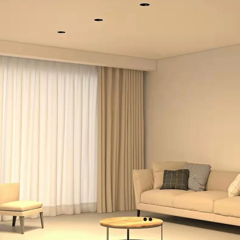 Embedded Borderless Smart COB Spotlight tuya Bluetooth Zigbee Dali 0-10V Matter 12W LED Downlight AC110V 220V Indoor lighting