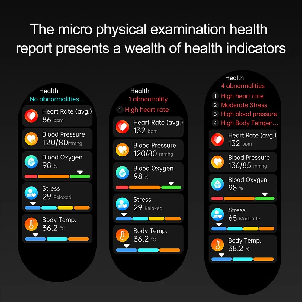 2025 New Health detection ECG+PPG Uric Acid Blood Oxygen Body Analysis Smart Watch Clock Bluetooth BT Call Smart Watch Men