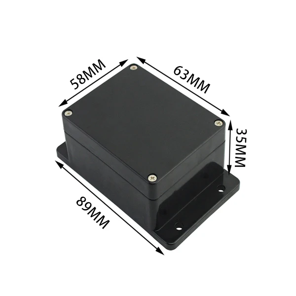 Black Box Outdoor waterdichte behuizing Plastic doos Elektronische projectbehuizing Instrument Waterdichte aansluitdoosbehuizing - afbeelding 1