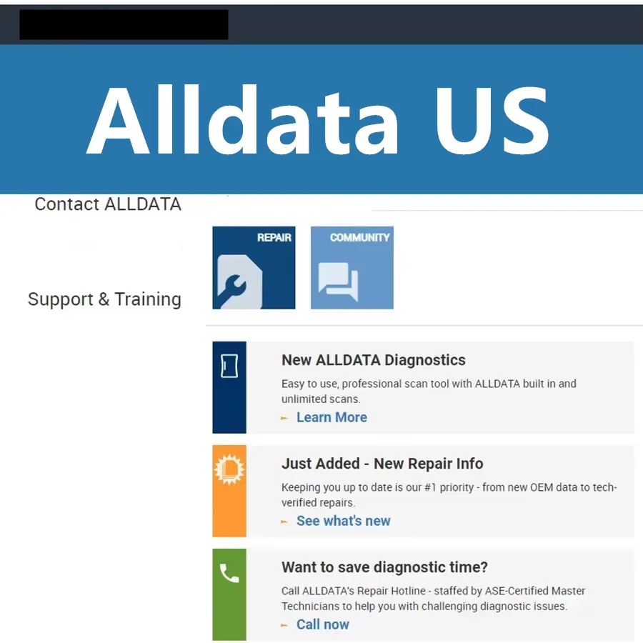 Alldata US 2026 Online Account for Car Data Alldata US Version All Data Workshop Repair Software Online Login Work Stable