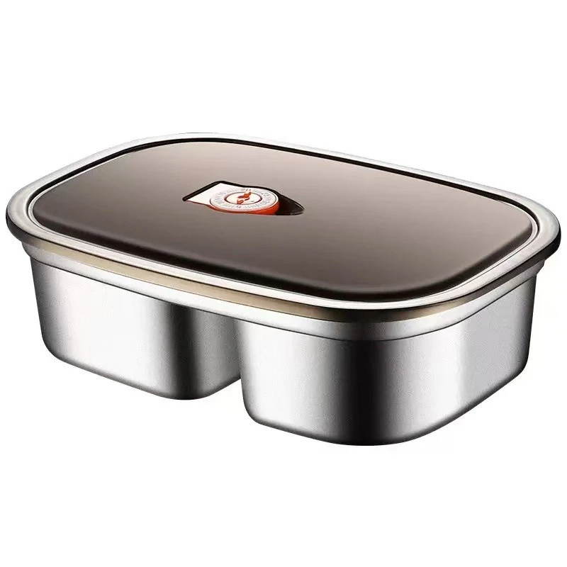 

LTT stainless steel single and double grid thermal insulation lunch box sealed lunch box portable thermal insulation lunch box