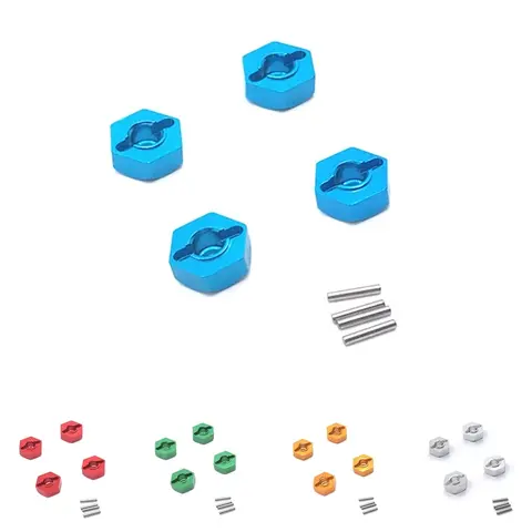 Wltoys 104001 104002 12428 12423 12429 Feiyue FY03 FY06 FY07 FY08 मेटल 12mm व्हील हेक्स हब अडैप्टर कॉम्बिनर RC कार अपग्रेड पार्ट्स 10 best sales wltoys 104002 - №7