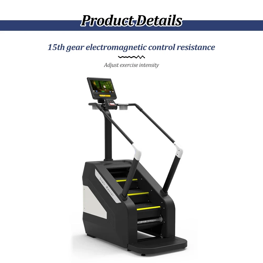 Speed Adjustable Fitness Step Ladder Stairway Stair Climbing Machine Stationary Commercial Stair Stepper