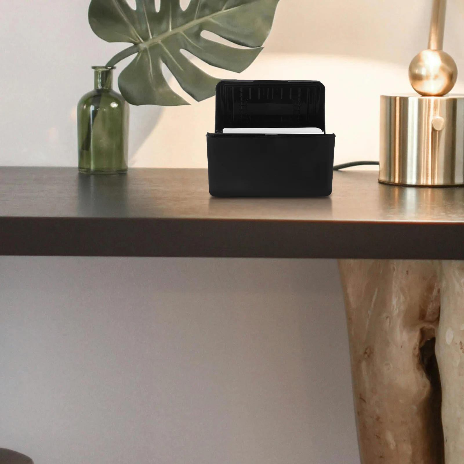 

1 Set Index Card Storage Box Multifunctional Lined Notepad Large Capacity Portable Organizer For Office School Home Use Index