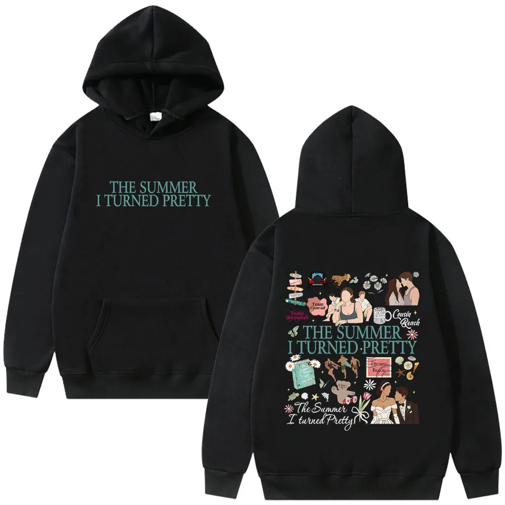 

TV Play The Summer I Turned Pretty Double Sided Print Hoodie Men Women Casual Vintage Hooded Sweatshirt Men's Oversized Hoodies