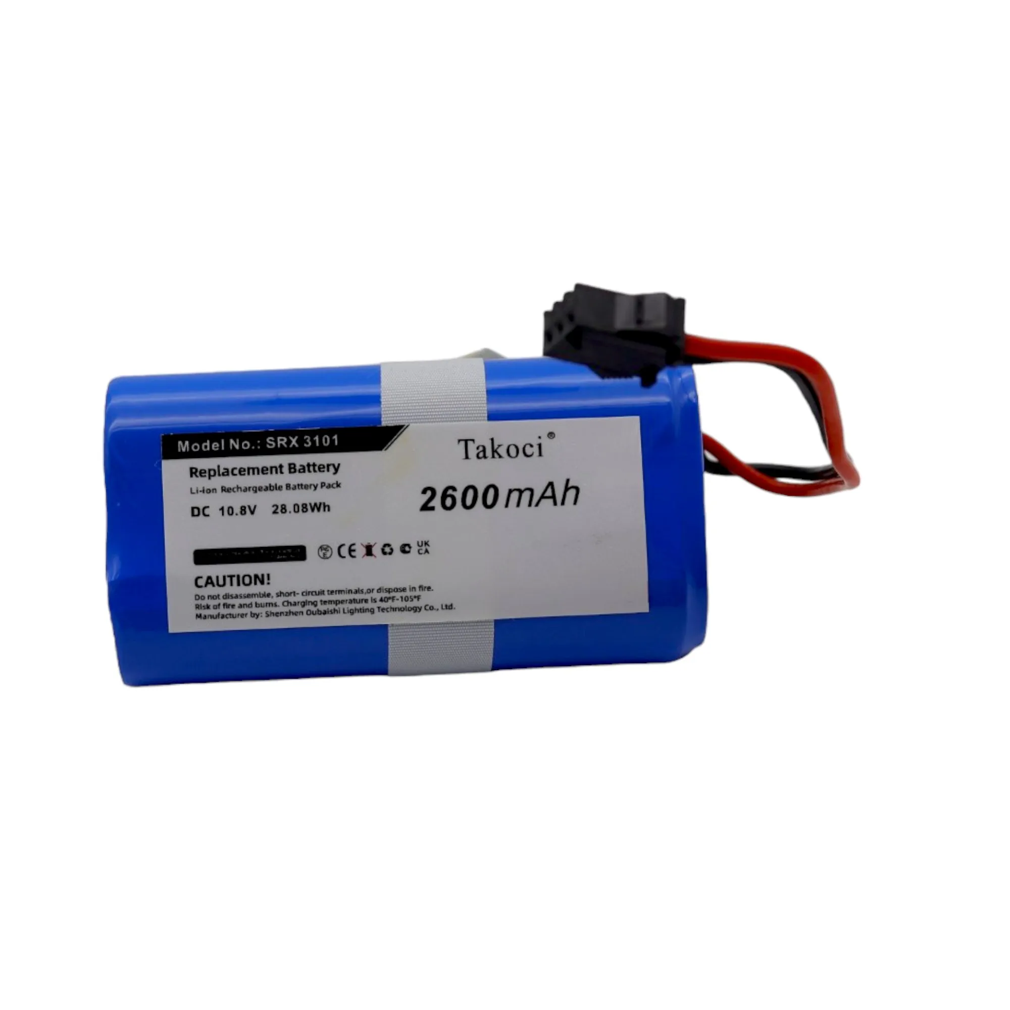 

Replacement Battery 2600mAh for CECOTEC, Sencor CONGA 890 Slim, CONGA Wet, SRV 4550WH, SRV 3150OR CONG0001, SRX 3101