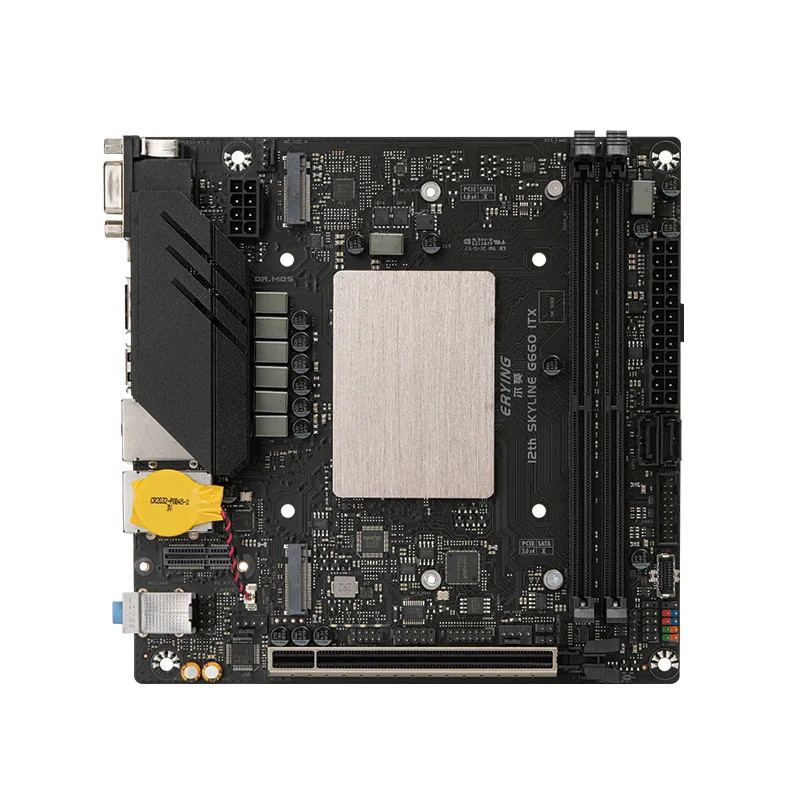 ERYING M-ITX DIY Desktops Motherboard Set with Onboard CPU Core Interpose Kit i7 12700H 14C20T DDR4 RAM B660i Gaming PC Computer