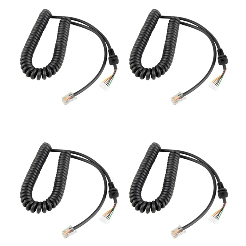 

T82C Hot Sale-4X Car Hand Speaker Microphone Cable For YAESU MH-48 MH-48A6J FT-8800R FT-8900R FT-7900R FT-1807 FT-7800R FT-2900R