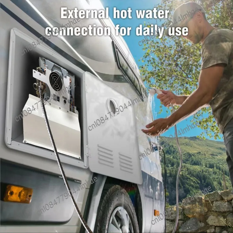 Caravan conversion special water heater trailer truck bed car gas can be built-in installation