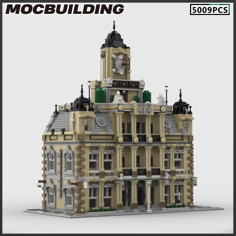 The Courthouse Modular MOC Building Blocks Model DIY Bricks Street View Series City Landscape Architecture Collection Xmas Gifts