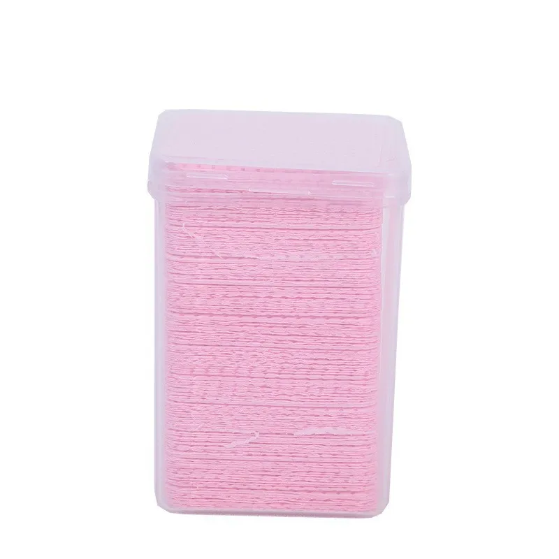 Lingettes nettoyantes en coton non pelucheux, lingettes nettoyantes pour colle à cils, feuille de coton propre, tampons nettoyants N64.Art, 100 pièces par paquet