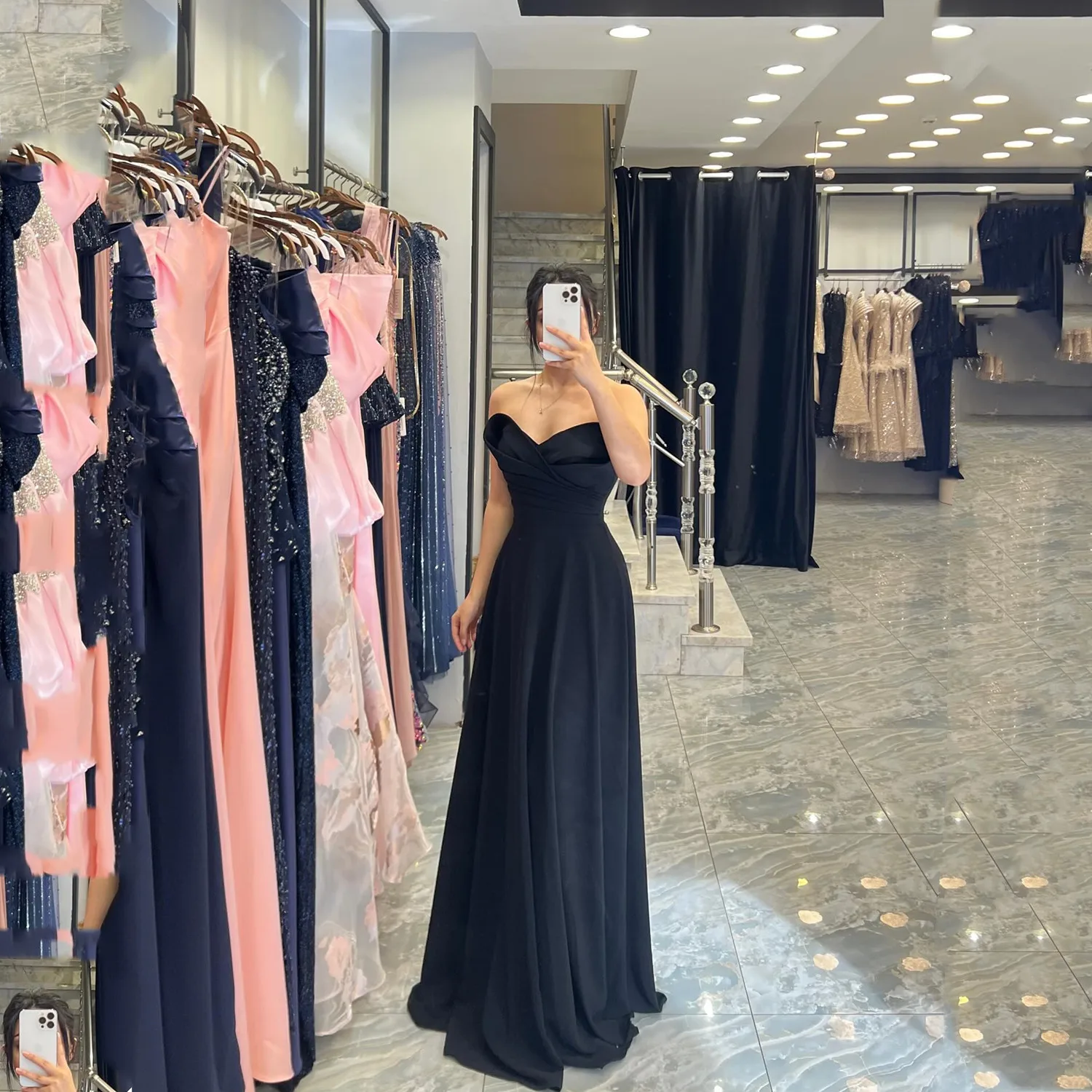 

Aileen Vestidos De Festa Prom Dress Customized Women's Evening Dress Black Elegant Party Dresses 2025 Платье Вечернее Sweetheart