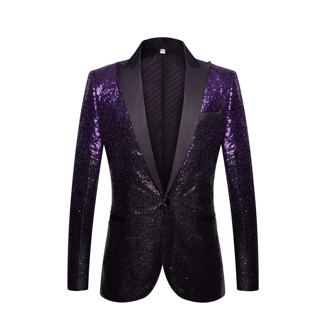 2024 Men\'s Gradual Sequin Suit Jacket Annual Show Singer Stage Top Fashion Match Handsome Costume De Luxe Pour Homme