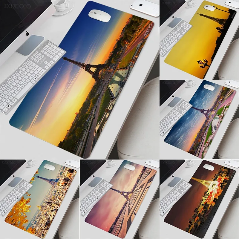 Mauspad Gaming Frankreich Paris Eiffelturm xl neue Mauspad xxl Mauspads Natur kautschuk Teppich rutsch feste Laptop Tisch matte