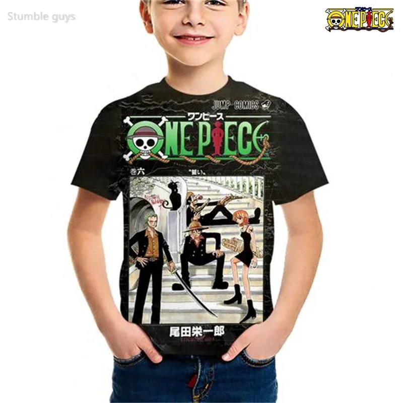 Sommer Kinder Jungen Einteiler T-Shirt Mihawk Strongest Swordsman Jersey Lässige Kurzarm-Kleidung für Jungen Mädchen Sport-Tops