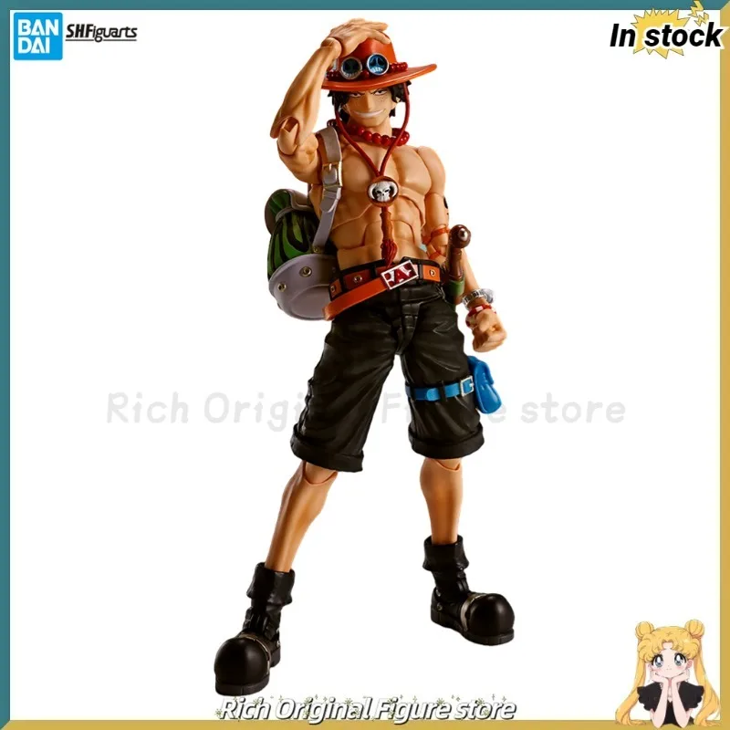

【In Stock】Original BANDAI S.H.F PORTGAS.D.ACE ONE PIECE Anime Figure Model toy