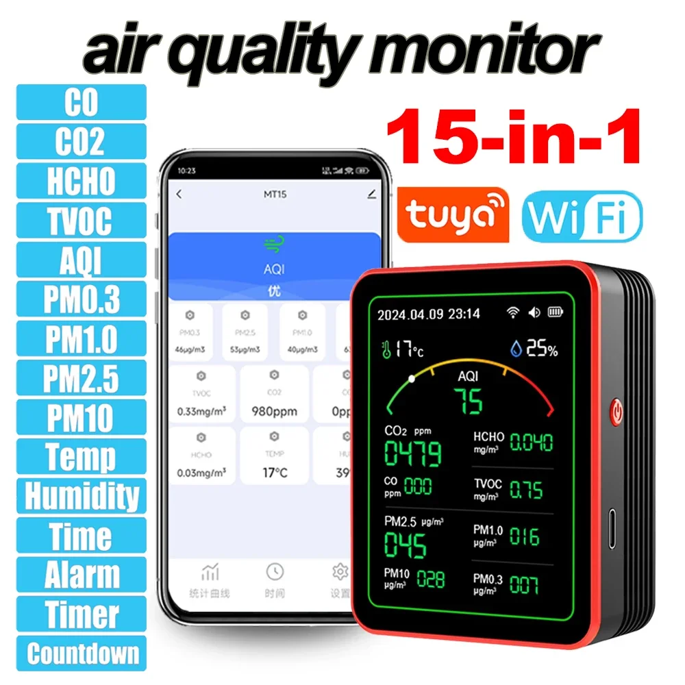 Monitor Qualità Aria Temtop S1 Plus Con Sensore PM2.5, Temperatura E Umidità - Foto 2
