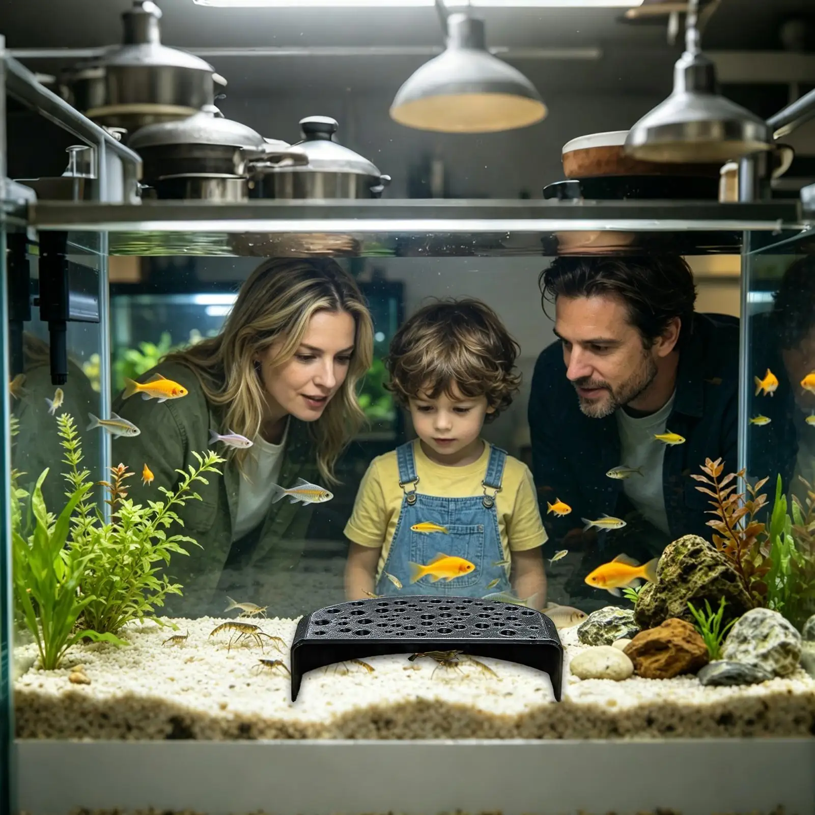 Shrimp Cave Porous Breeding Rest Shrimp Shelter for Home Aquarium Tank Freshwater Saltwater Enclosure Habitat Terrarium