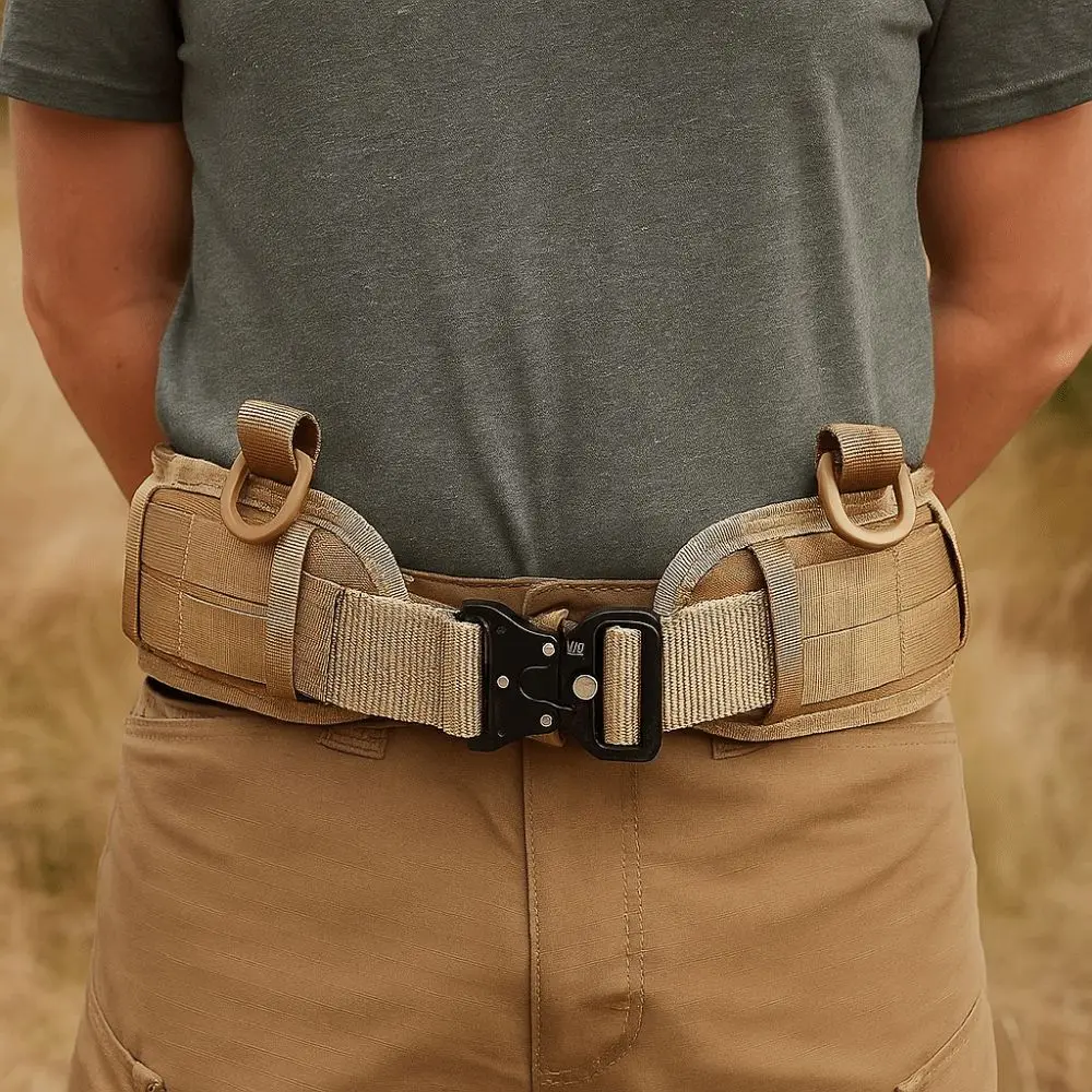 

Practical Adjustable Men's Waist Belt Durable Wear-resistant Outdoor Belt Breathable Non-slip Sport Canvas Belt Mountaineering