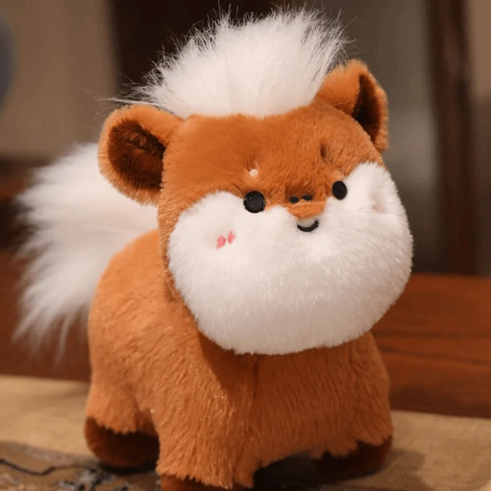 Traditional Cartoon Horse Stuffed Toys Lucky 20cm Chinese Zodiac Horse Cute Animal Embroidery Mascot Spring Festival