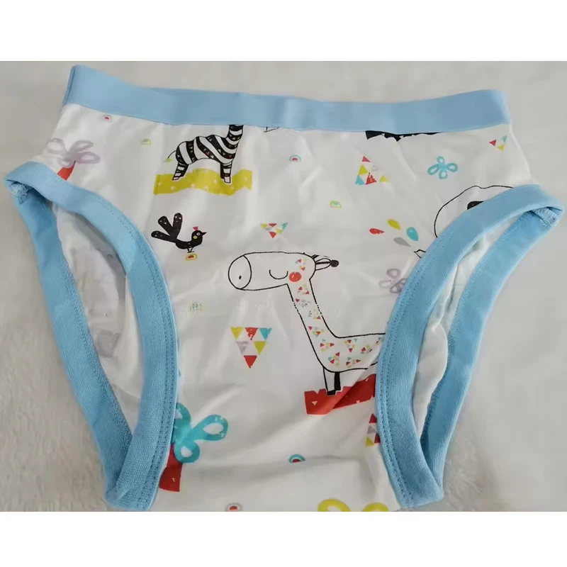 Washable Adult Brief Cotton Cartoon Pattern ABDL Diaper Panties Study Pants Couple Underwear DDLG Training Underpants﻿