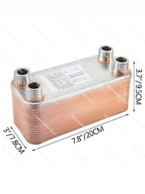 

30 40 60 Plates Heat Exchanger Wort Chiller Stainless Steel Homebrew Brewing Beer Cooler Counterflow Chiller Water Heating