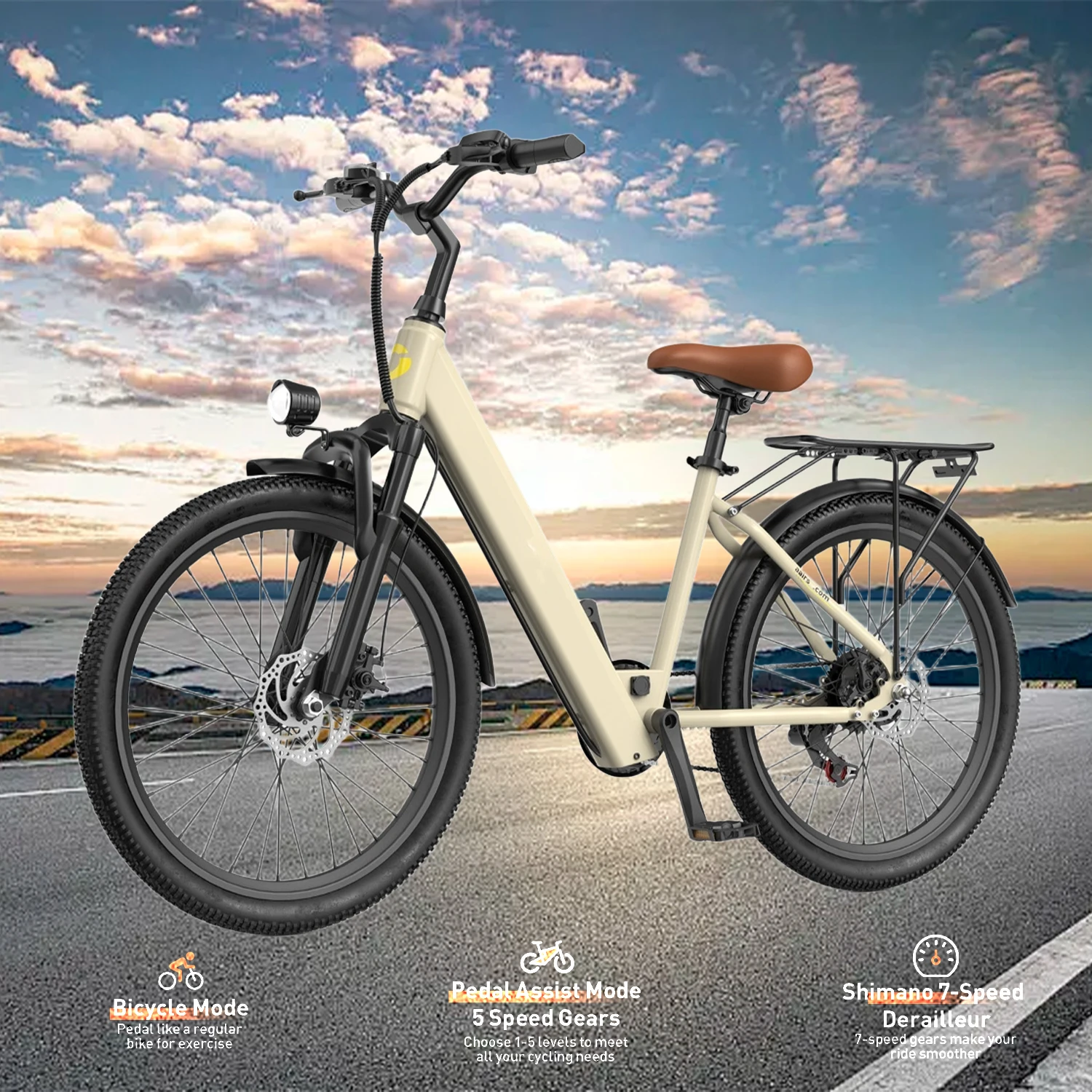 Motocykle elektryczne 24 cali, rower górski elektryczny dla dorosłych, silnik o mocy 600W, prędkość maksymalna 40 km/h, zasięg 48 km, bateria 13,5 Ah, rower elektryczny dla dorosłych.