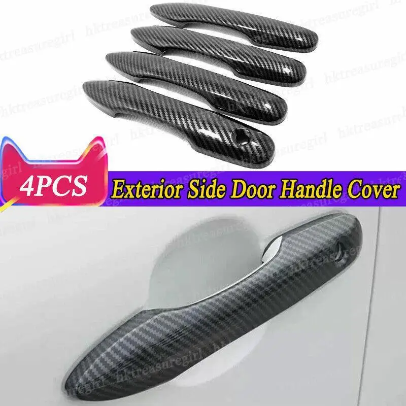 

Carbon Fiber Exterior Side Door Handle Cover for Toyota for Corolla Cross 2022 - 2024-
