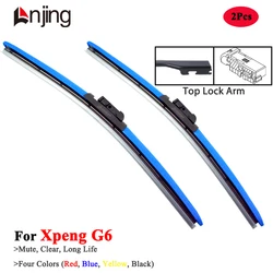 LNJING Colorful Hybrid Wiper Blades For Xpeng G6 2023 2024 SUV Car Exterior Accessories Red Blue Yellow Black Windshield Wipers