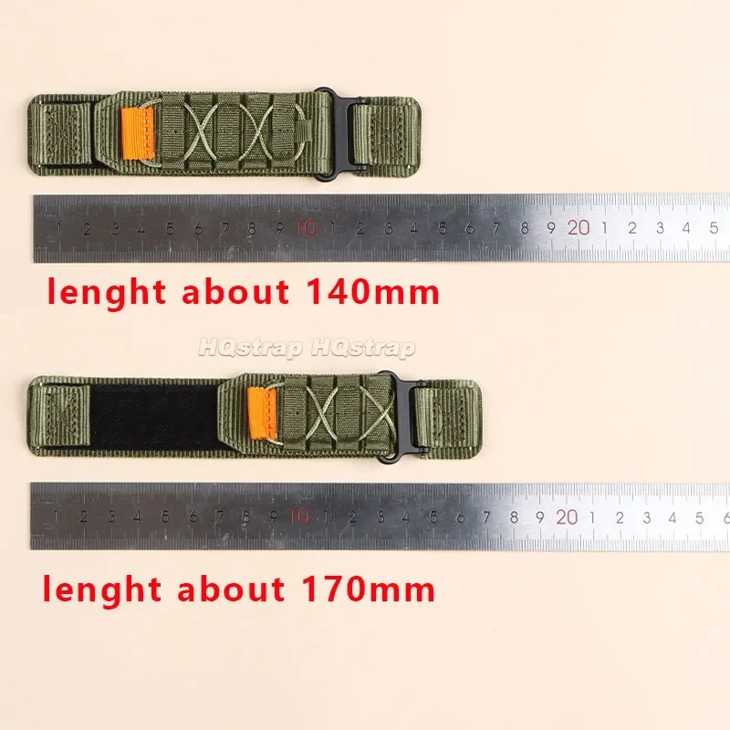 Ремешок нейлоновый спортивный для наручных часов, ТОЛСТЫЙ цветной сменный браслет для мужчин и женщин, аксессуары для часов, 20 мм 22 мм